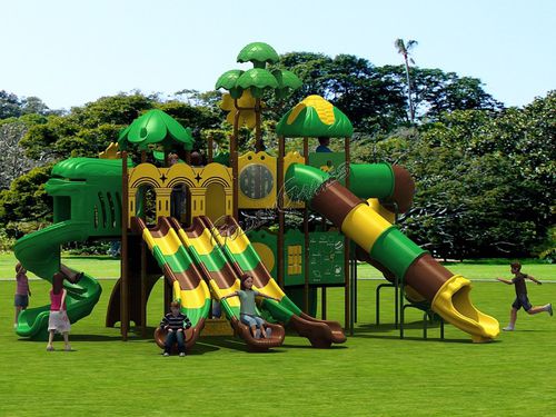 プレイグランド用プレイストラクチャー - FANTACASTELLO BAHAMAS JUNGLE - GOLDEN GAMES SRL - プラスチック製 / アルミニウム / モジュラー