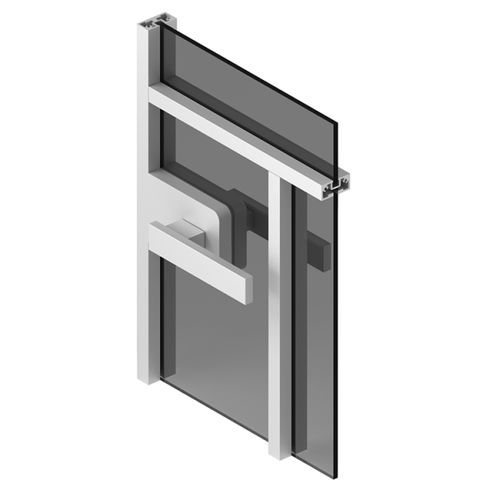 屋内用ドア - CÉLINE - ALBED - アルミニウム / スライド式 / ヒンジ付き