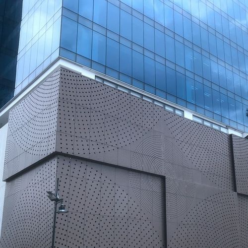 板状サイディング - MCT-004 - M-City Aluminum Co., Ltd. - アルミニウム / 穴あき / 金属調