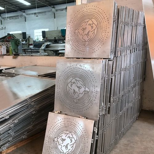 コーティング装飾パネル - MCT-N01 - M-City Aluminum Co., Ltd. - 壁取り付け式 / アルミニウム製 / 穴あき