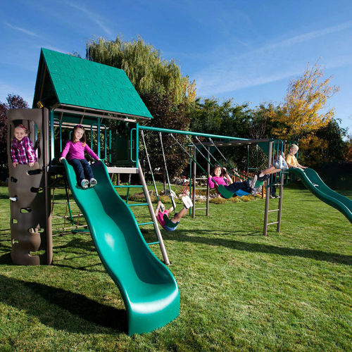 プレイグランド用プレイストラクチャー - BIG STUFF DELUXE SWING SET - Lifetime - HDPE
