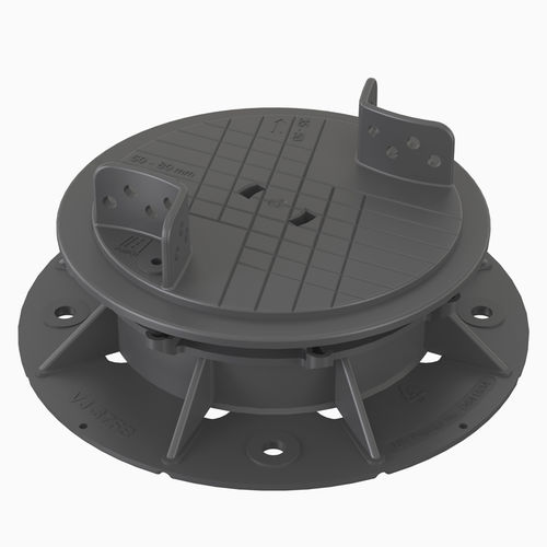 ポリプロピレン製上げ床サポート - VERSIJACK® VJ-F1 41-54 mm - Elmich Pte Ltd - 屋外用 / 屋内用 / 調整可能