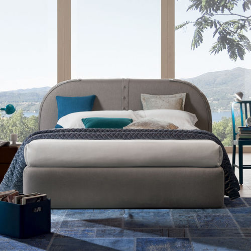 ダブルベッド - BAO - OGGIONI - 現代風 / 布張り / ヘッドボード付き