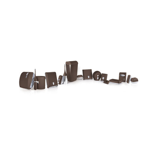 プラスチック製バスル－ムセット - LINEA COLORED - BROWN - MAR PLAST Group S.p.A. - 床置き / 壁取り付け式 / 独立型
