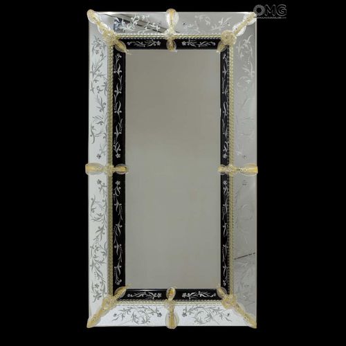 壁かけ式鏡 - DOGE - Original Murano Glass s.n.c. - ベネチア様式 / 長方形 / ムラノガラス製
