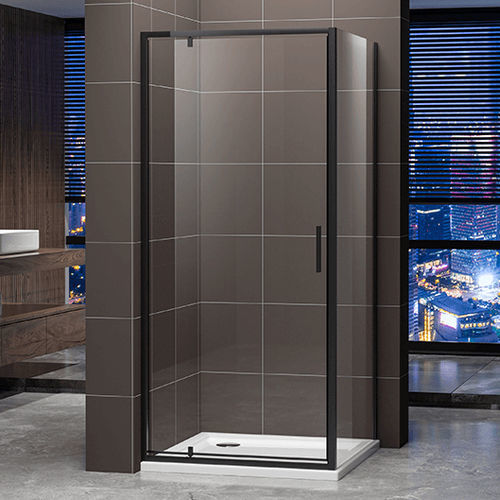 アルミニウム合金シャワー室 - A2724 - Shaoxing Joyful Bathroom Co., Ltd - 回転扉 / 正方形 / 透明ガラス