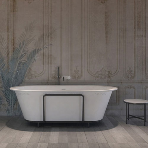 楕円形浴槽 - B118W3 - Munk Building Materials Co., Ltd. - 置き型 / 住居用 / 個体表面