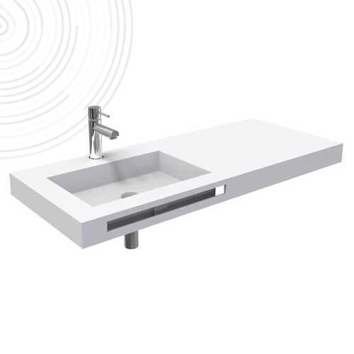 個体表面バニティトップ - 403511007 - AYOR BATHROOM - タオル掛け付き