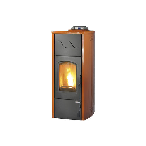 ぺレット給湯機能付きストーブ - ZARA OMNIA IDRO - Laminox S.r.l. - 5 kW...10 kW / 20 kW...50 kW / 現代風