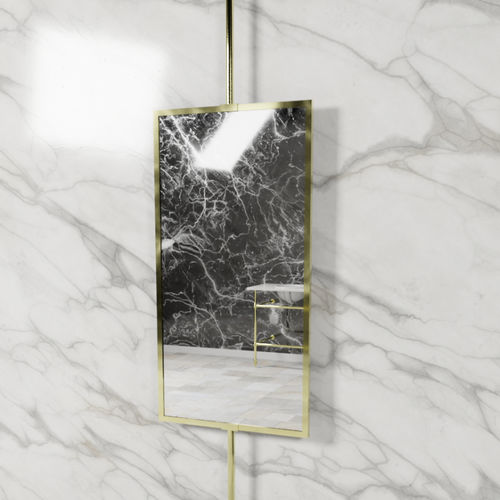 天井取付け式鏡 - RECPM - Opus Bathrooms - 現代風 / 長方形 / ニッケル製