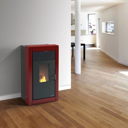 ぺレットストーブ - GINEVRA - paterno - 10 kW...20 kW / 現代風 / スチール製