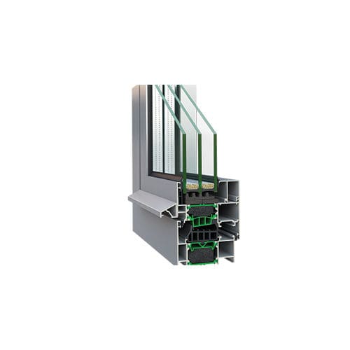 アルミニウム窓用形材 - W4750 - ALUMINCO - ステンレススチール製 / 断熱