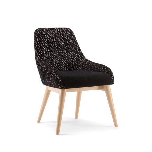 現代風チェア - 30 CHAIR 058 ST - TIROLO SRL - 屋内用 / 布製 / 無垢材