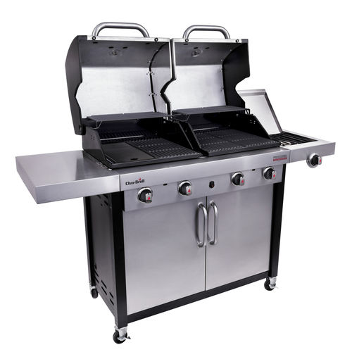 ガスバーベキューコンロ - PROFESSIONAL 4600 S  - CHARBROIL - キャスター付き / 鋳鉄製 / ステンレススチール