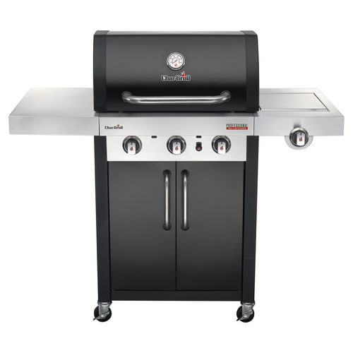 ガスバーベキューコンロ - PROFESSIONAL 3400 B - CHARBROIL - キャスター付き / 鋳鉄製 / ステンレススチール
