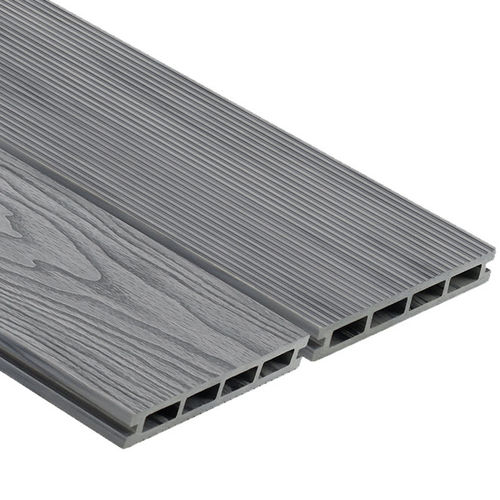 複合木材製デッキ床材板 - INIWOOD - Oakio Plastic Wood Building Materials Co.,Ltd. - クリップ式 / 持続的 / リサイクル可
