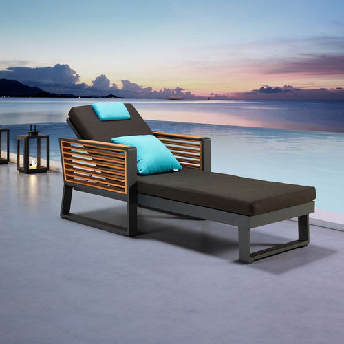 現代風サマーベッド - HY-30064L - Howvin outdoor furtniture - 布製 / 金属製 / 木材・プラスチック複合材