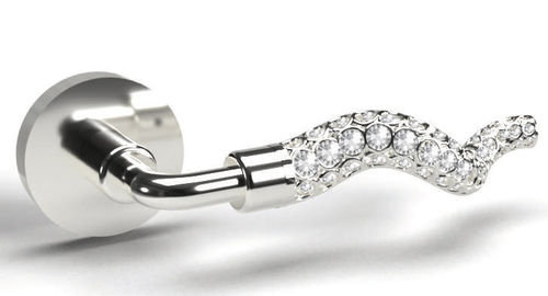 ドア用取手 - SPIRALE LUX - Guimer S.r.l - 真ちゅう製 / swarovski® クリスタル製 / 現代風