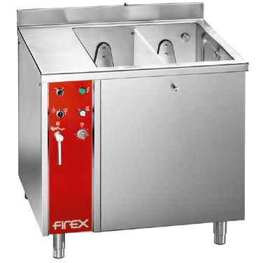 野菜洗浄流し台 - DREENER LINE - firex srl - 2槽 / 水切りなし / ステンレススチール製
