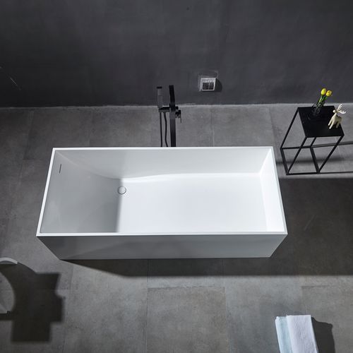 自立式浴槽 - YL6014 - FOSHAN ARTLAND SANITARY WARE CO.LTd. - 複合素材 / ミネラル鋳造製 / コーリアン®製