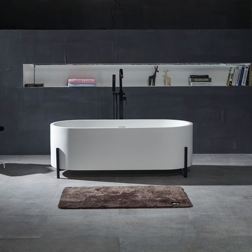 楕円形浴槽 - YL6119 - FOSHAN ARTLAND SANITARY WARE CO.LTd. - 置き型 / ミネラル鋳造製 / 個体表面