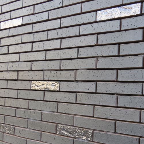 外壁用煉瓦 - SILVER BLACK 3504-R30 - TEXTURED - Klinker Covadonga - 石工事用 / 穴あき / 色付き