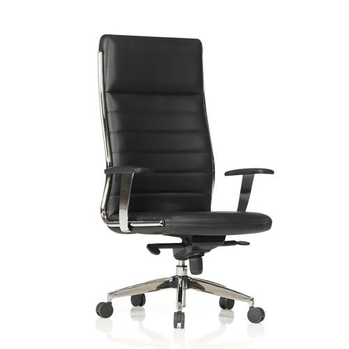 現代風社長椅子 - STYLISH - Flekssit Office Furniture - 革製 / スチール製 / ヘッドレスト付き