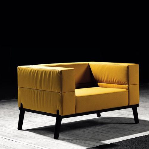 現代風アームチェア - MERRY - Flekssit Office Furniture - 布製 / 革製 / 木製
