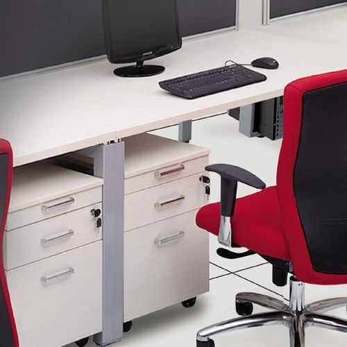 木製オフィスユニット - SKS SERIES - Flekssit Office Furniture - 3段引き出し / 4段引き出し / キャスター付