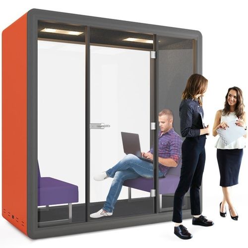 防音PODデスク - ACOUSTIC - Flekssit Office Furniture - ガラス製 / オープン スペース用