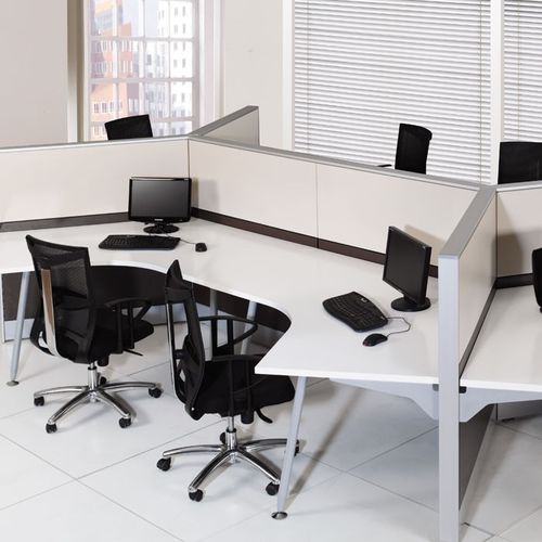 デスク上オフィス用間仕切り - STEELPAN - Flekssit Office Furniture - ガラス製 / スチール製 / モジュール式