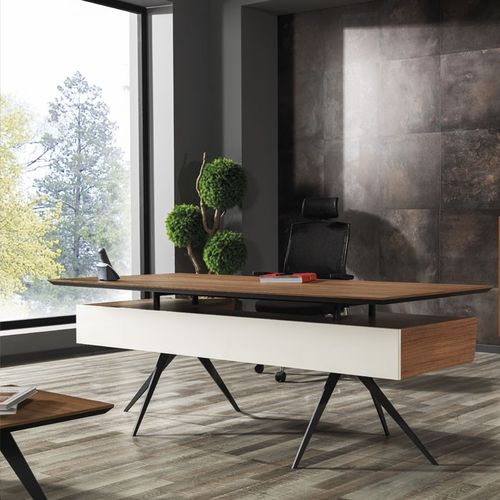 現代風デスク - ORION - Flekssit Office Furniture - MDF / ラミネート / 収納付き