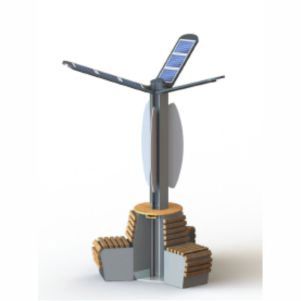フラットハイブリッドソーラーパネル - WR-603 ENDIREK BANK - Winser Technical - 標準タイプ / コンクリート用