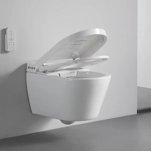 スマートトイレ - V006 - MOPO SANITARY WARE - 壁掛け式 / セラミック製 / 細長い