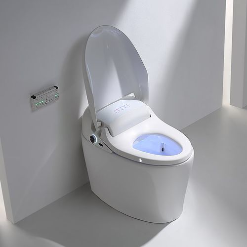 自立型トイレ - M7-1 - MOPO SANITARY WARE - セラミック製 / 細長い / 現代風