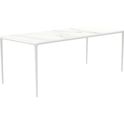 現代風テーブル - XALOC - MOWEE - 硬化ガラス製 / HPL / Dekton®製