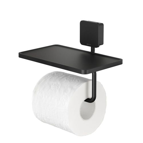 壁取り付け式トイレットロール紙保持具 - 917924-06-A - Geesa - ステンレス製 / ABS樹脂製 / 黒色