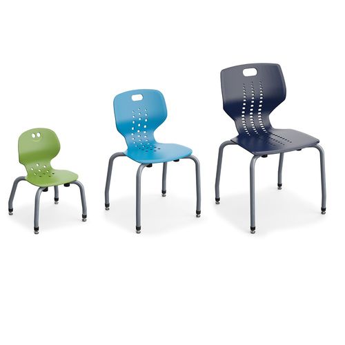 現代風チェア - EMOJI - PARAGON FURNITURE INC - 屋内用 / プラスチック製 / スチール脚