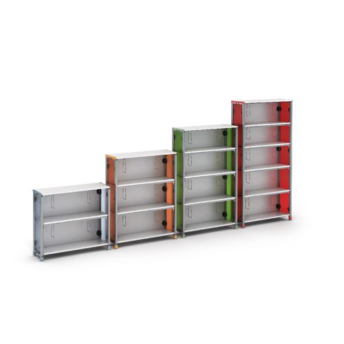 学校用整理棚 - INFORMATION COMMONS - PARAGON FURNITURE INC - アーカイブ用 / カンチレバー / 金属製