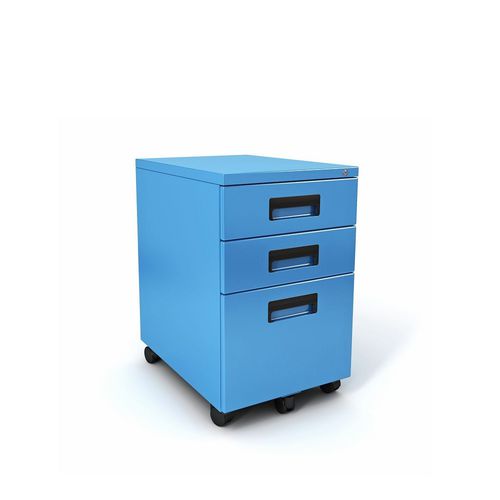 スチール製オフィスユニット - FILE-IT - PARAGON FURNITURE INC - 3段引き出し / キャスター付