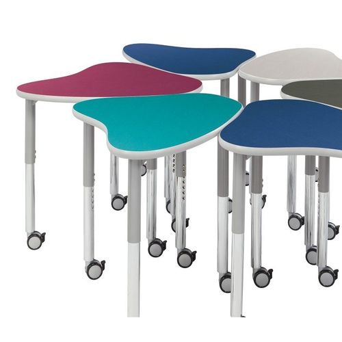 現代風教室用テーブル - SYNERGY DESK - Academia furnitures industries - スチール製 / 高圧ラミネート / ポリプロピレン製
