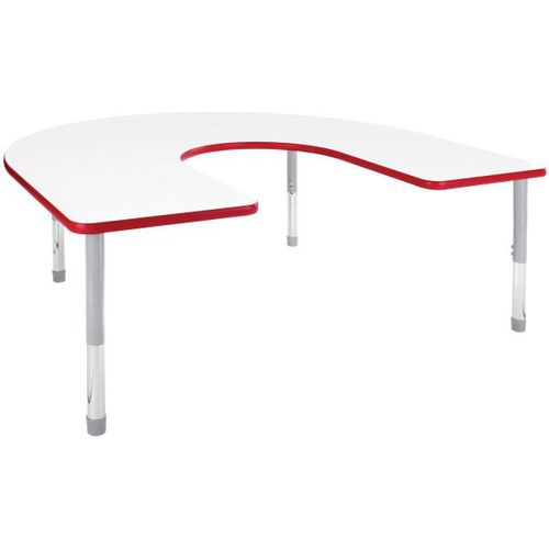 現代風テーブル - HORSESHOE DURA - Academia furnitures industries - スチール製 / 高圧ラミネート / スチール脚