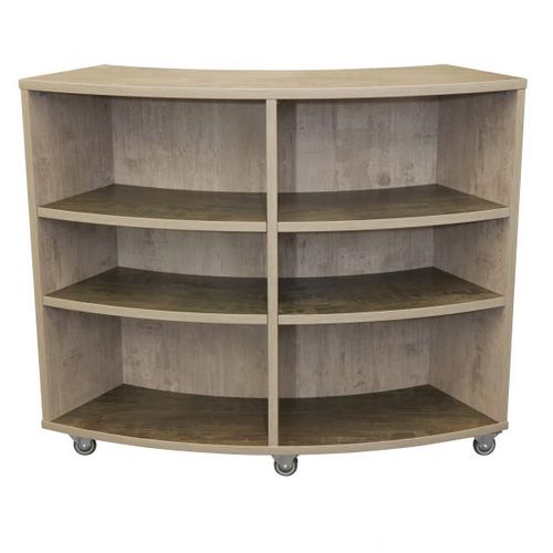 モジュール式本棚 - CURVED - Academia furnitures industries - 間仕切り / キャスター付き / 現代風