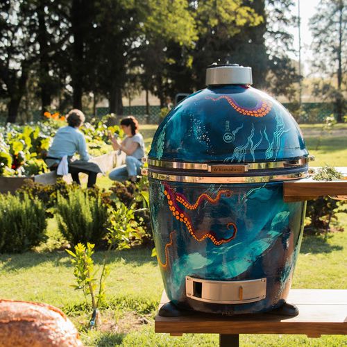 石炭バーベキューコンロ - KB10 GRANDE - kamado B10 Germany - 業務用 / キャスター付き / 独立型