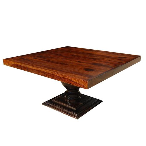 伝統的ダイニングテーブル - KOLEMAN - Furniture BoutiQ - 無垢材 / 木製脚 / 正方形