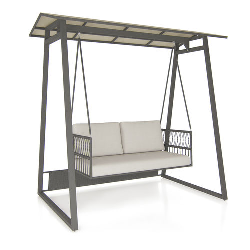 Sunbrella®スイングチェア - SEATTLE - SJY FURNITURE - アクリル生地 / アルミニウム / 業務用