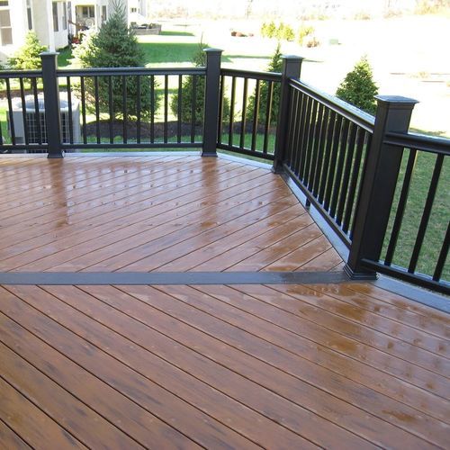 複合素材デッキ床材板 - PACIFIC WALNUT - Décoplus Parquets - 木目調 / 滑り防止 / クリップ式