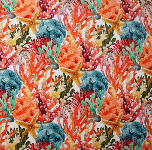 張り地 - SEALIFE VELVET - Aldeco Interior Fabrics - カーテン用 / 自然模様 / ポリエステル製