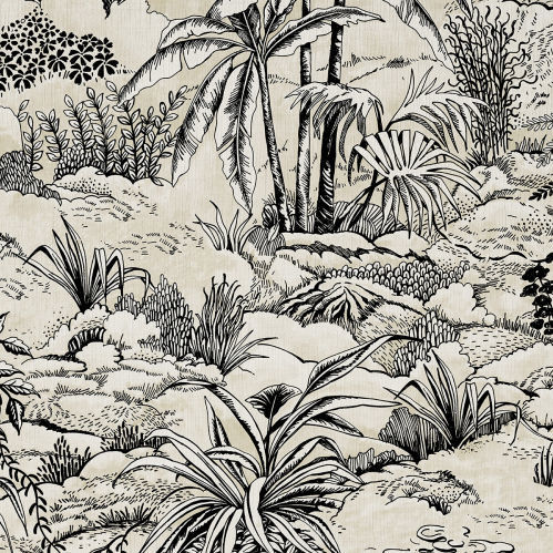 張り地 - PAYSAGE DE RÊVE - Aldeco Interior Fabrics - 自然模様 / コットン / プリント柄