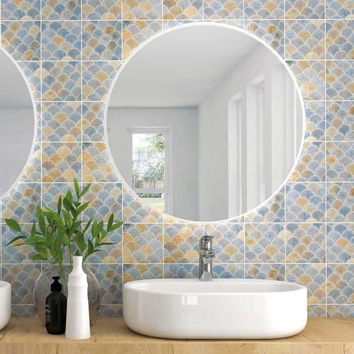 セラミック製タイル - ESCAMAS | 15x15 - CERAGNI | WALL CERAMIC TILES - マット / 屋内用 / バスルーム用